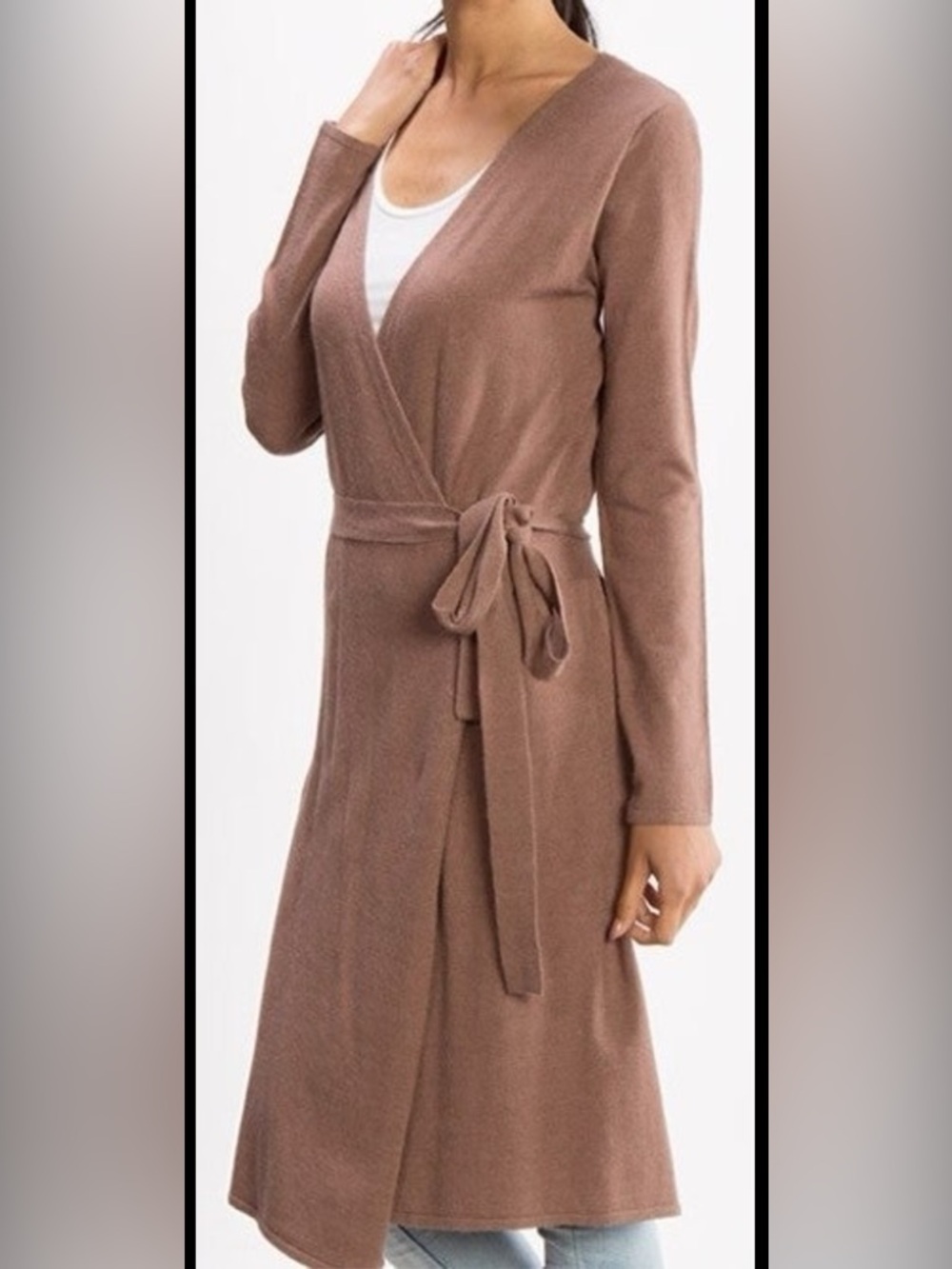 NWT - Women’s knit Wrap Dress in Brown